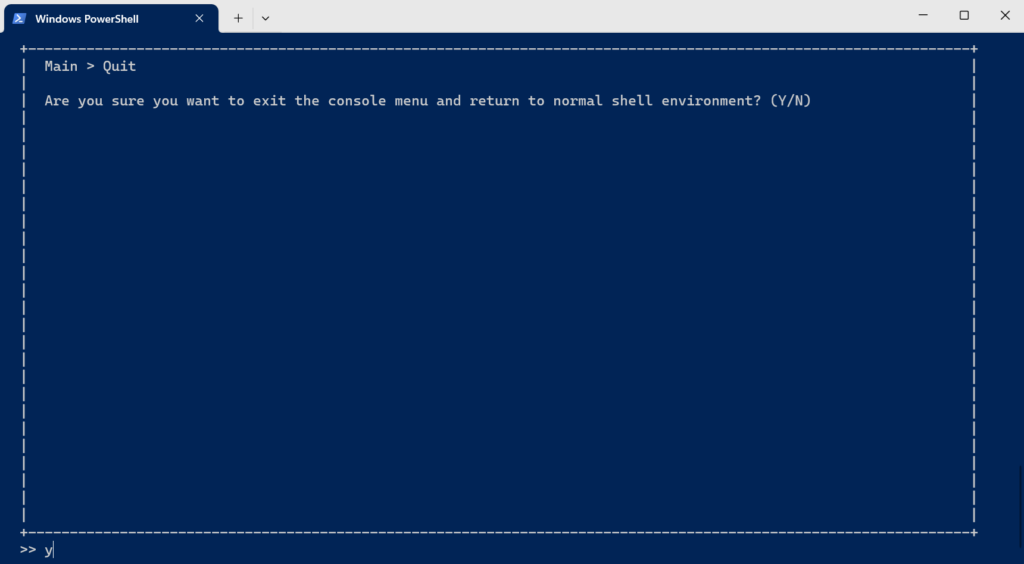 QNAP-NAS SSH: Return to normal shell environment